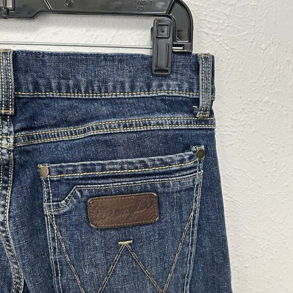 Wrangler Retro Slim Boot Cut Jeans Mens Size 31x32 (31X31) Blue Western Denim - Picture 8 of 12